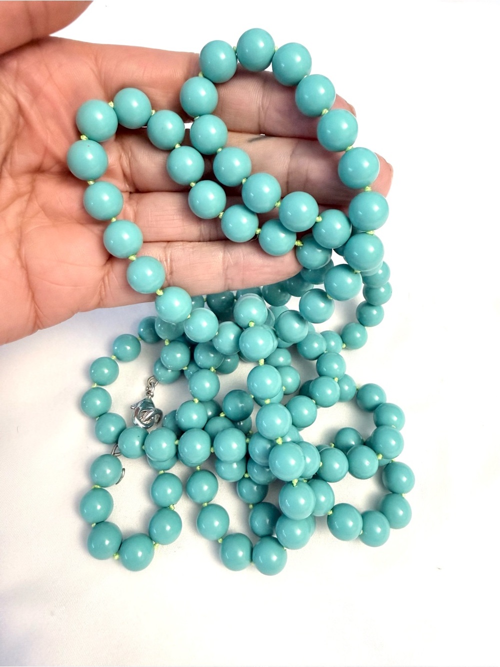 Stella & Dot Aqua Blue Beaded Necklace